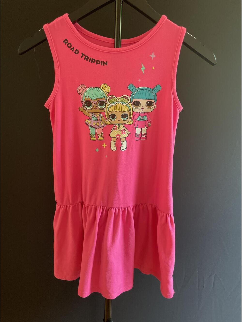 LOL Surprise Pink Sleeveless Dress for Girls Size M (7/8)